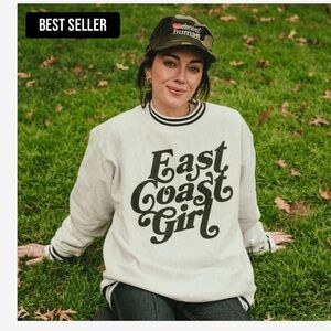 East Coast Girl White Sweatshirt